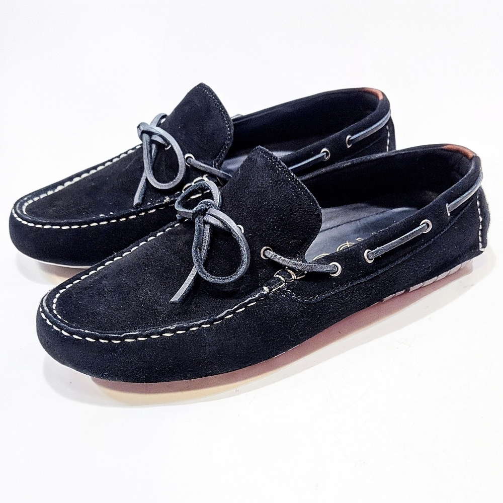 Cole Haan Zerogrand Camp Moc Driver Black Suede Mens 10M Loafers C25991 - Picture 3 of 14